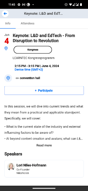 LEARNTEC/ NEW WORK EVOLUTION Screenshot 2