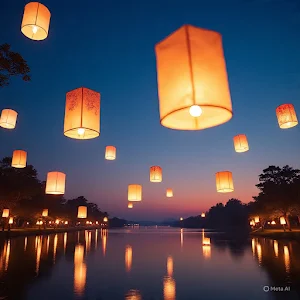 Flying Lantern Wallpapers Screenshot 3