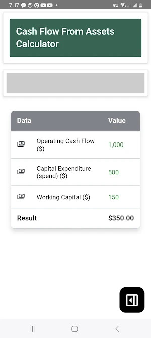 CFFA Calculator Screenshot 3