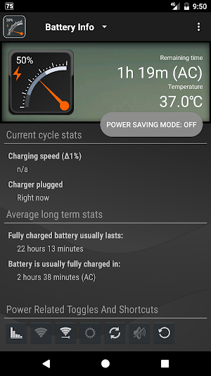 Gauge Battery Widget Screenshot 1
