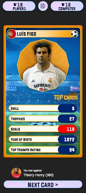 Famous cards - Capture game Screenshot 3