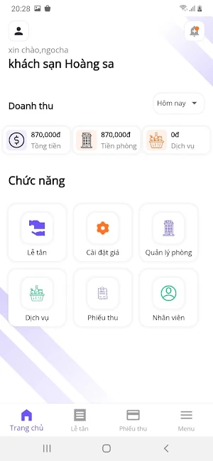 Bizkasa - Quản lý nhà nghỉ Screenshot 3