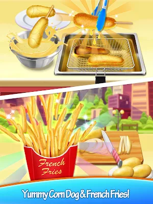 Carnival Fair Food - Crazy Yummy Foods Galaxy Screenshot 1