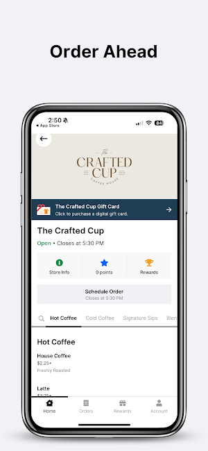 Crafted Cup Coffee Screenshot 0