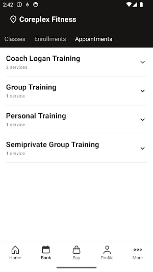 Coreplex Fitness Screenshot 1