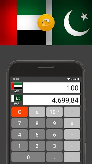 Currency Converter AED/PKR Screenshot 0