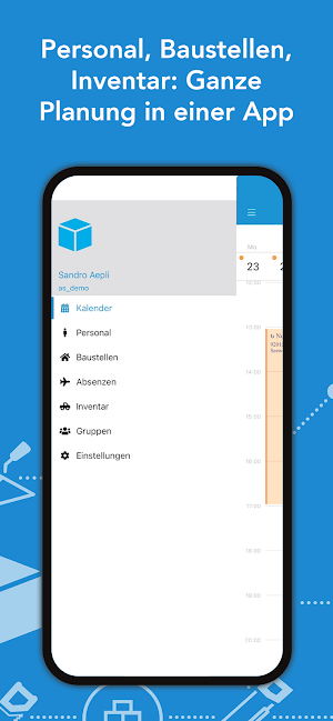 SORBA Ressourcenplanung Screenshot 1