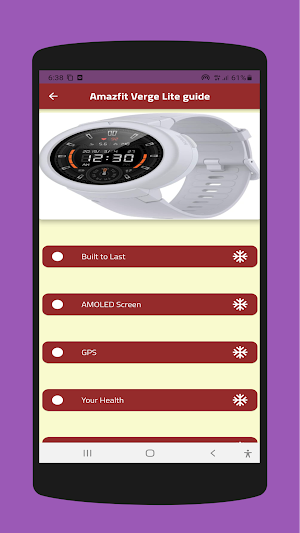 Amazfit Verge Lite guide Screenshot 2