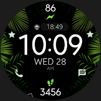 Tropical Leaves Watch Face