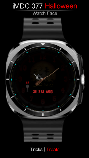 iMDC 077 Halloween Watch Face Screenshot 1