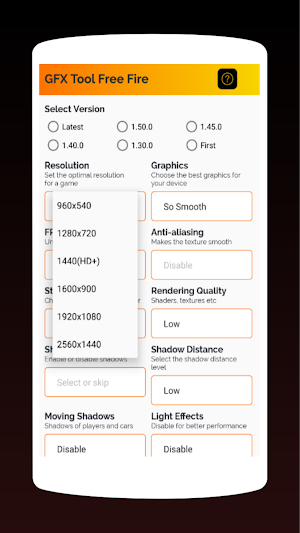 Gfx Tool For Free Fire Sensitivity - Fps Booster Screenshot 1