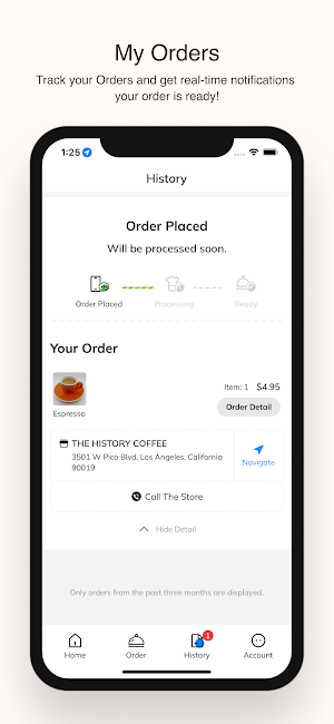The History Coffee Screenshot 2