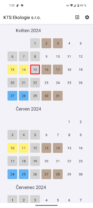 KTS Ekologie – Kalendář Screenshot 1
