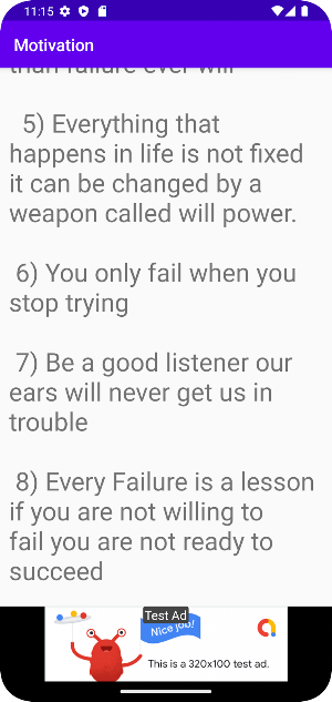 Motivational quotes in english Screenshot 1