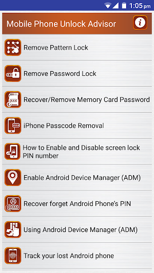 Clear Mobile Password PIN Help Screenshot 0