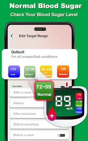 Blood Sugar Tracking, Diabetes Screenshot 3
