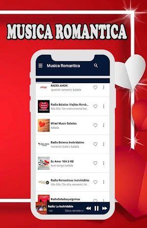 Musica Romantica en Español Gratis Screenshot 1
