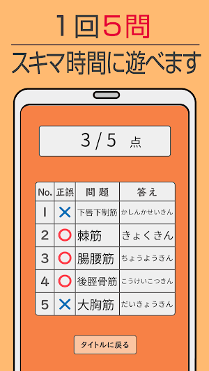 難読漢字クイズ 筋肉編 -なかなか読めない漢字- Screenshot 3