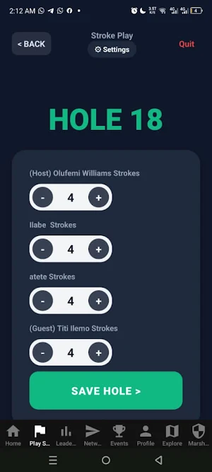 Golferslog Screenshot 2