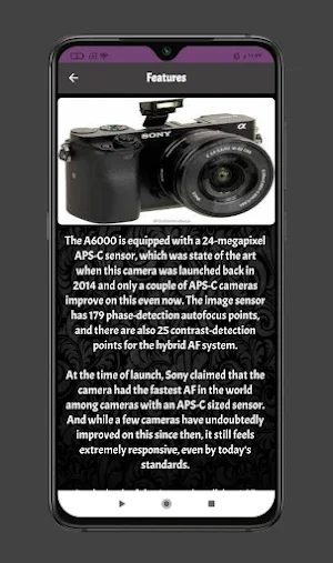 Sony a6000 Guide Screenshot 3